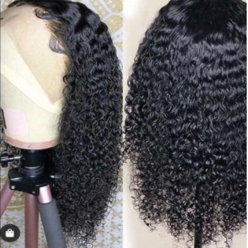 Curly frontal wig